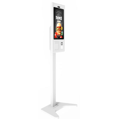 レストランでインタラクティブな注文のための内蔵プリンター21.5インチセルフサービスキオスク