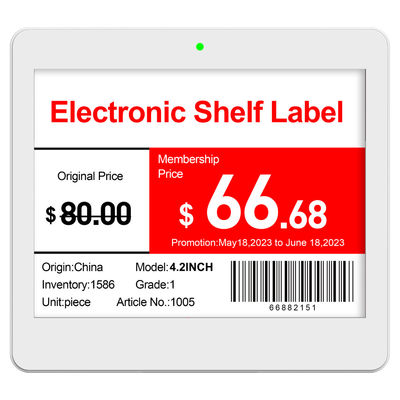 スーパーマーケット 電子棚 タグ 3色 Eink 電子紙 ディスプレイ 無料 SDK 付属