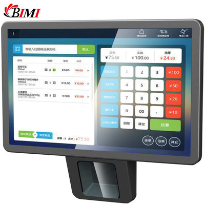 スーパーマーケットのチェックアウトのための内蔵レーザースキャナーを持つ容量感触型Android POS