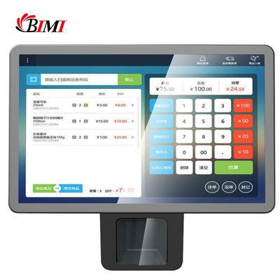 スーパーマーケットのチェックアウトのための内蔵レーザースキャナーを持つ容量感触型Android POS