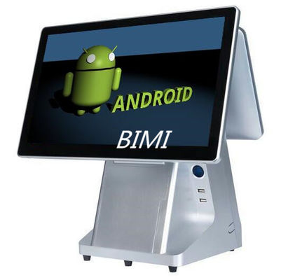 ユーザーフレンドリー 15.6' Android OS と内蔵プリンタのデュアルスクリーン POS マシン