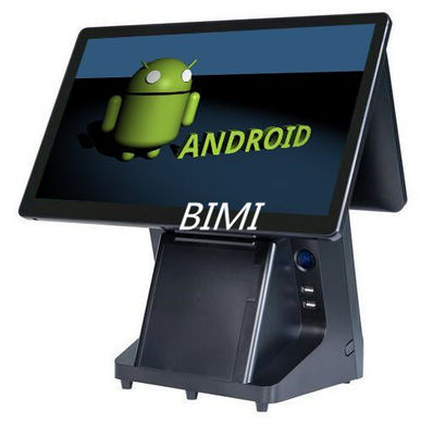 ユーザーフレンドリー 15.6' Android OS と内蔵プリンタのデュアルスクリーン POS マシン