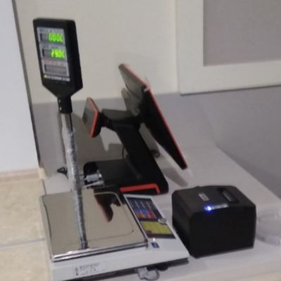 Windows 7/10 OS I5 15インチ オールインワン ブリーズ タッチスクリーン POS PC/TPV システム 黒