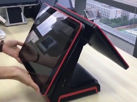 4G Samsung DDR3 メモリと 32G SSD 容量を持つカスタマイズ可能なベゼルフリー I3 POS システム